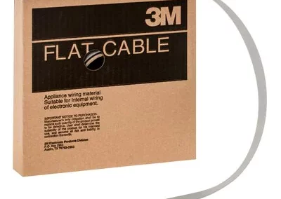 3M™ Round Conductor Flat Cable, 3770 Series, 3770/10, 100 ft / 30,5m