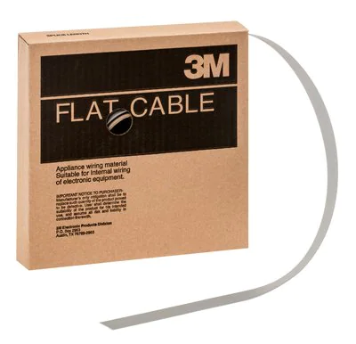 3M™ Round Conductor Flat Cable, 3770 Series, 3770/20, 100 ft / 30,5m