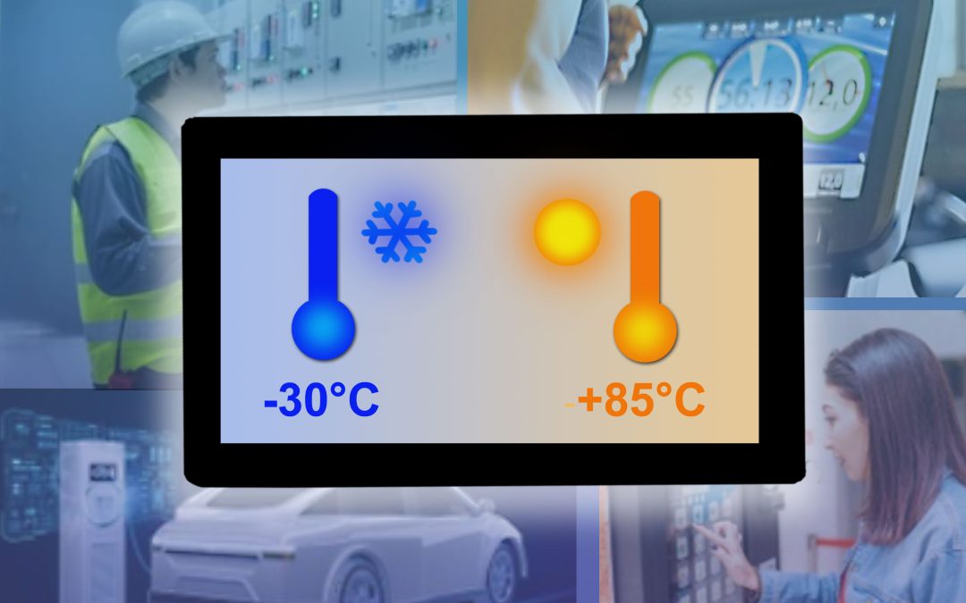 Large, Bright 15.6” Touch Panel with Extended Temperature Range