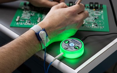 ESD Mini Monitor with Bright, Illuminated Status Display