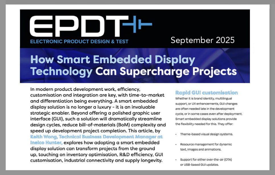 Smart Embedded Display Article for EPDT Magazine