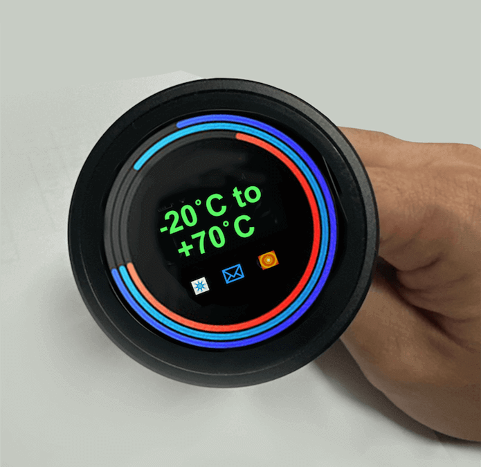 Cost-effective, Bright 2.1 inch Circular LCD Display